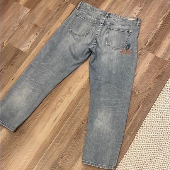 Plicro by Anthropologie Stylish Blue Distressed Jeans Size 29 - Picture 8 of 10